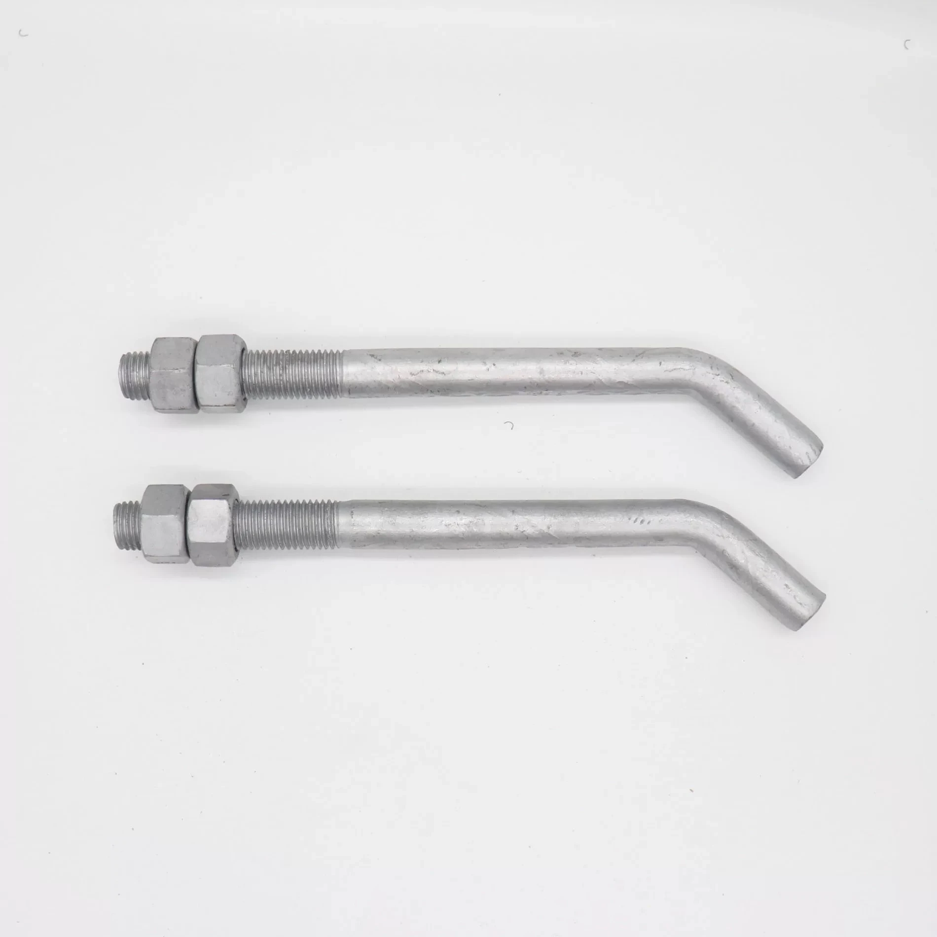 L-shaped anchor with nut and washer